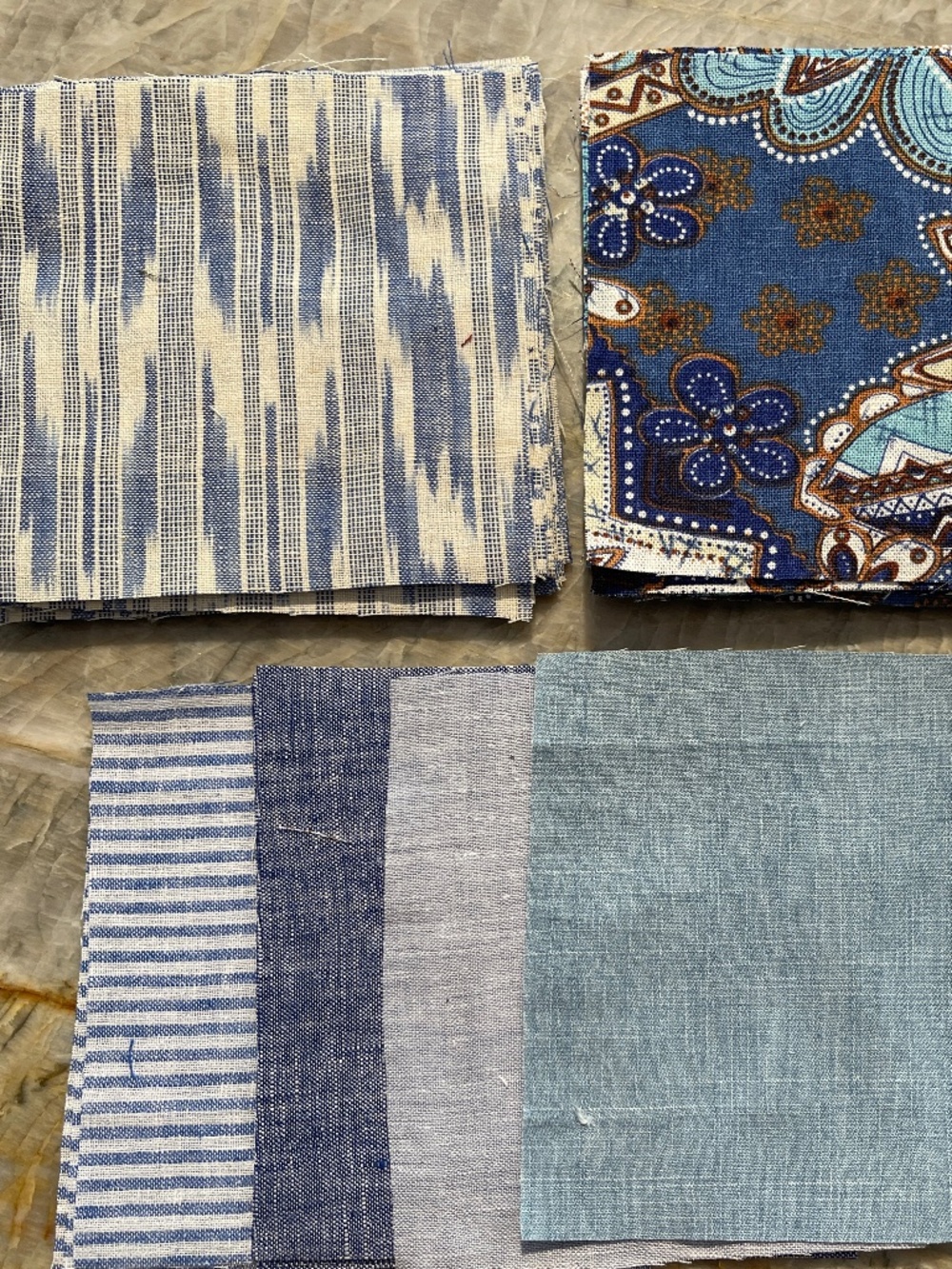 5" Inch Quilt Squares 59 count Repurposed Fabric